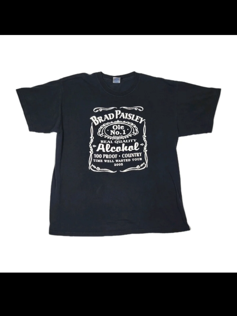 Brad Paisley 2005 Time Well Wasted Tour Graphic Print T-shirt XL Country Music